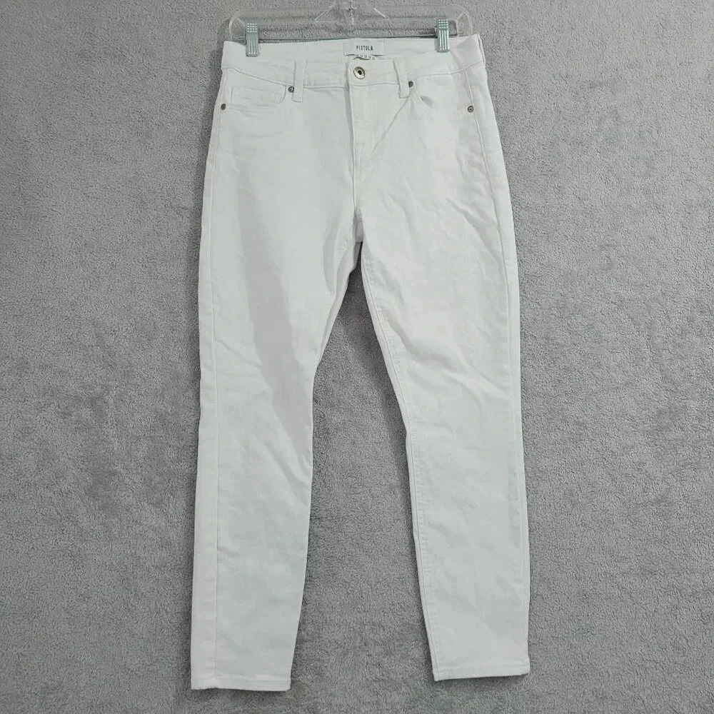 White Women’s Slim Fit Jeans - Unbranded
